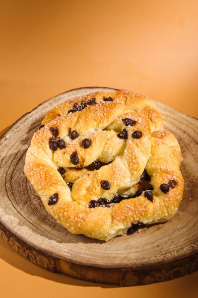 Chocolate Chips Pretzel Danish