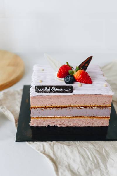 Taro Cheese Set Cake