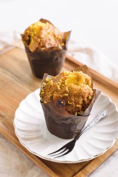 Vanilla Lemon Custard Muffin