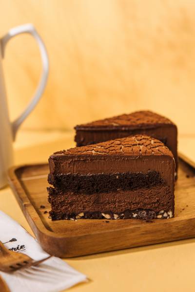 70% Dark Chocolate Slice Cake