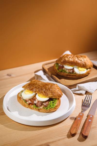 Egg and Sausage Danish