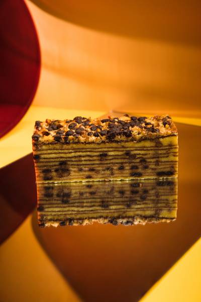 Walnut Chocolate Chips Layer Cake