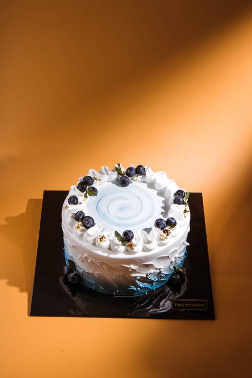 Blueberry Fresh Cream Cake 500g
