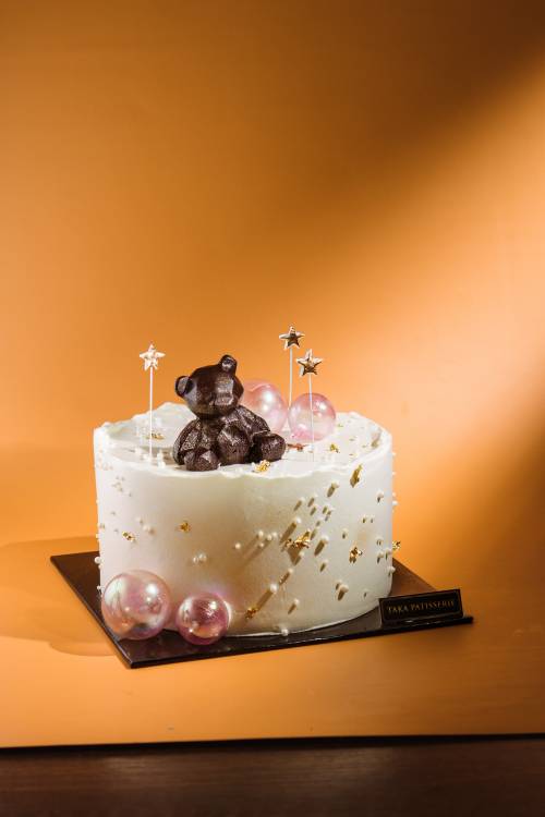 Fresh Cream Bear Cake 500g